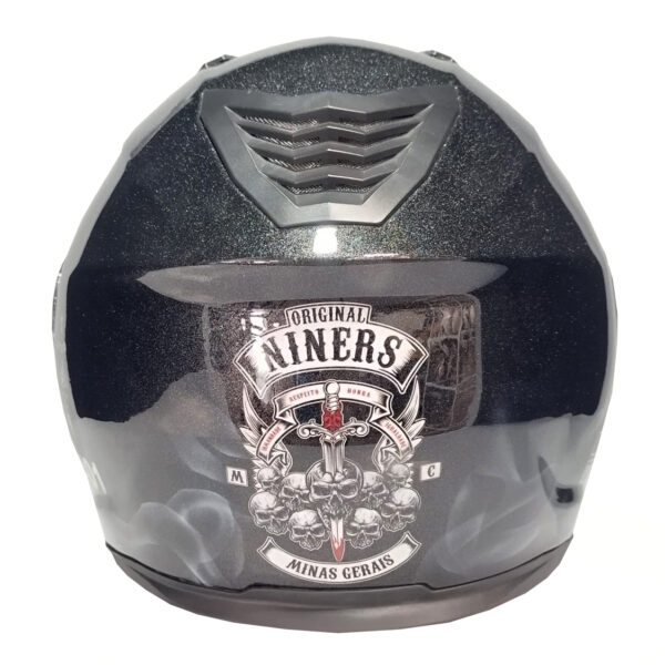 Capacete customizado - BigTwo - MC Niners - Kadão #01