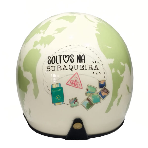 Capacete customizado - BigTwo - Green World