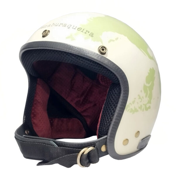 capacete old school green world