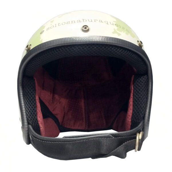 capacete old school green world